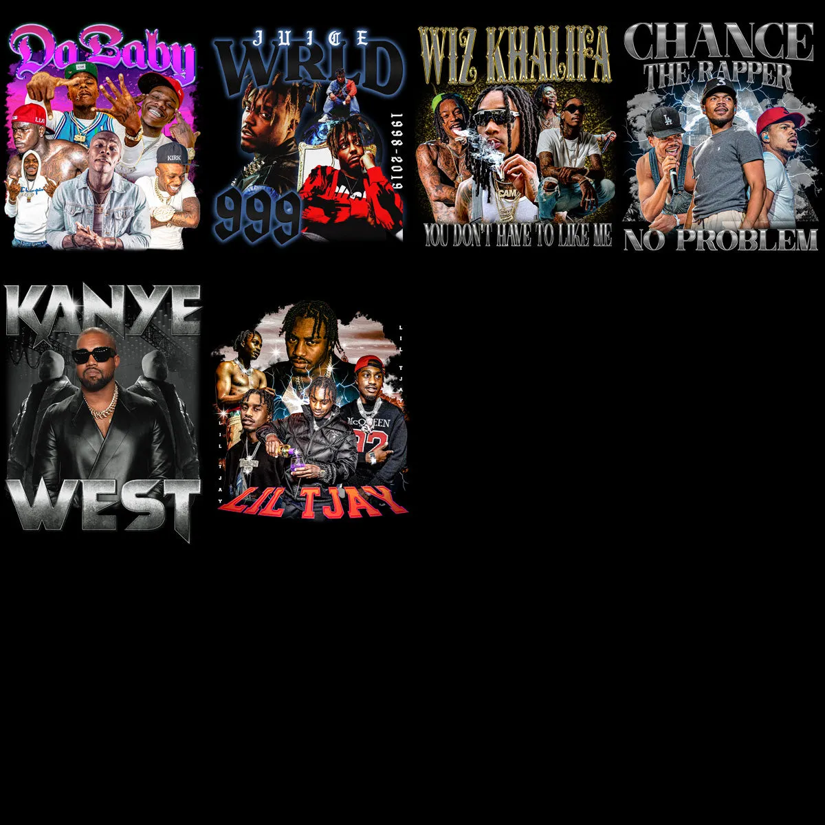 40 Music Vintage Artists Bootleg V2 Designs Bundle PNG