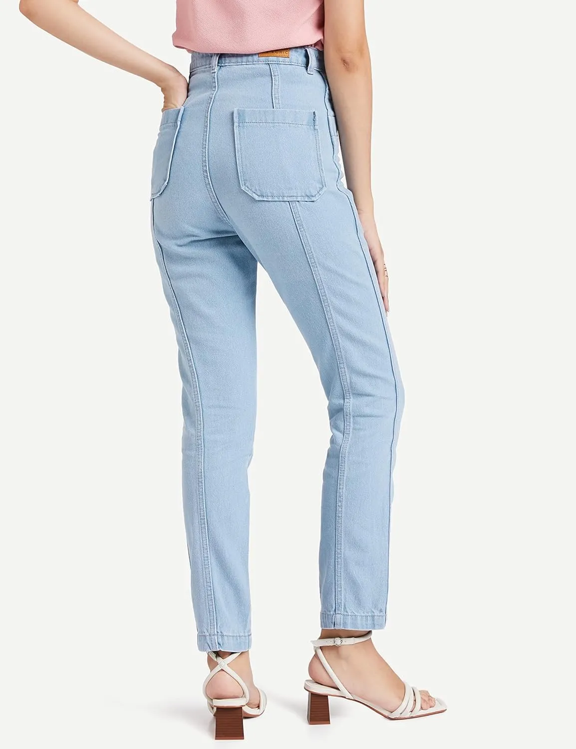 AKA CHIC Tapered Fit Women Jeans (AKCB 1438_Blue_30)