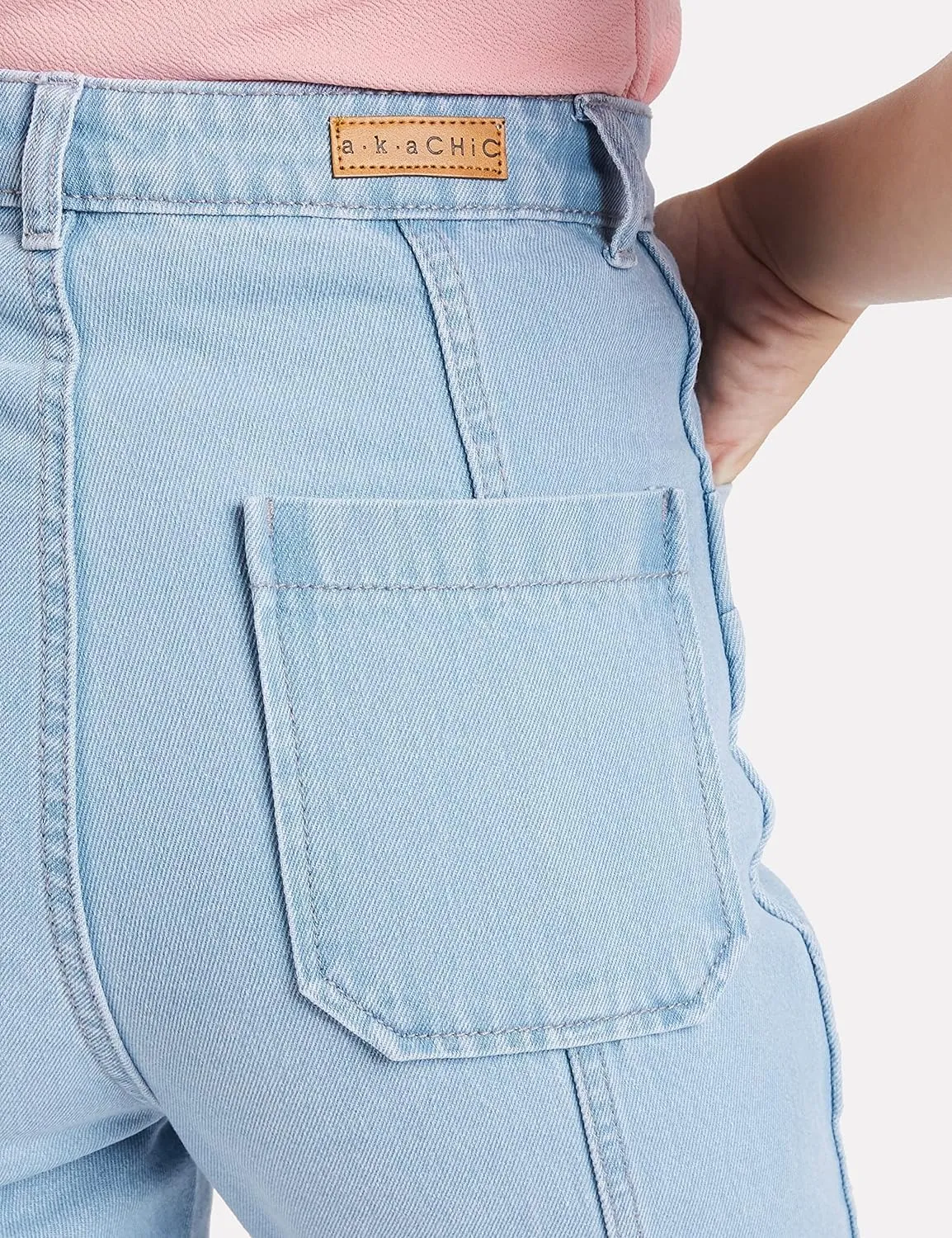 AKA CHIC Tapered Fit Women Jeans (AKCB 1438_Blue_30)