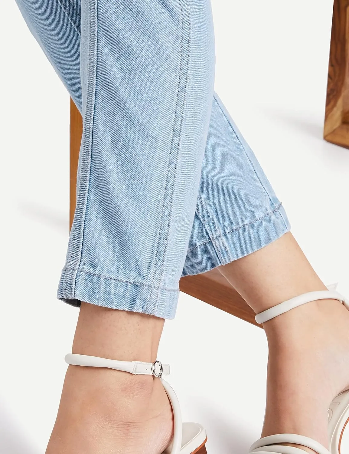 AKA CHIC Tapered Fit Women Jeans (AKCB 1438_Blue_30)