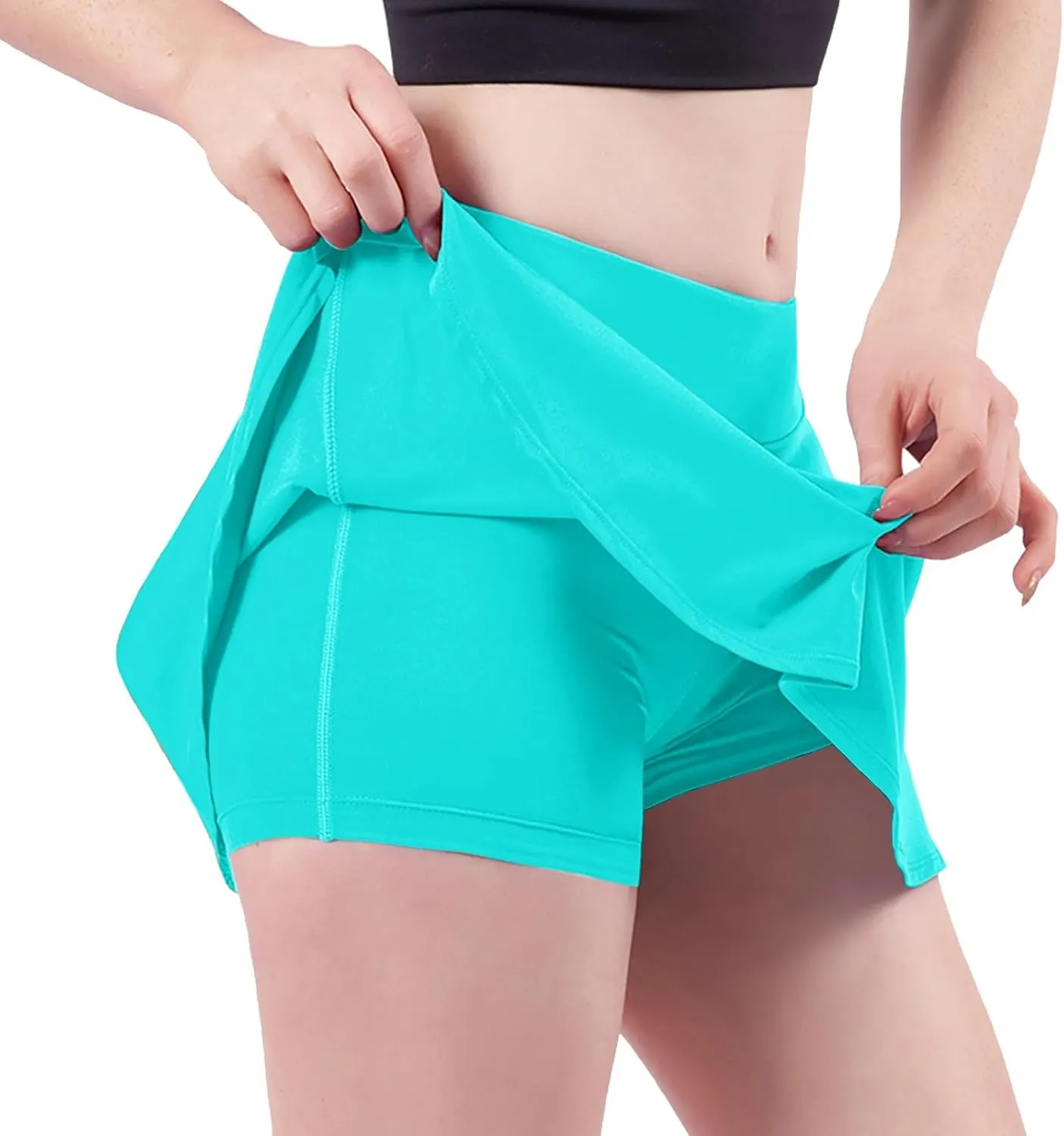 Athletic Skorts for Women Pants Women's Summer Quick Drying Running Fitness Tennis Skirt Training High Waisted