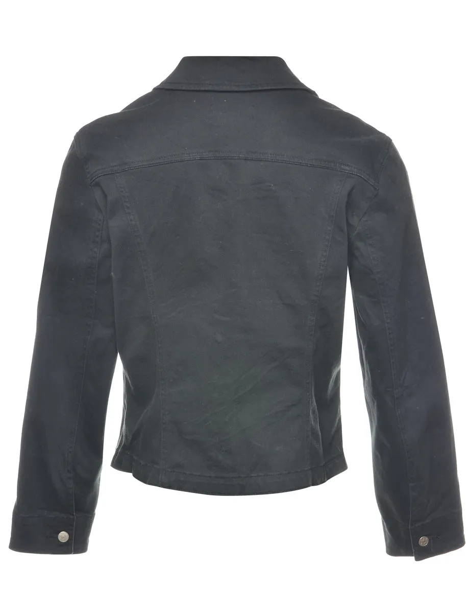 Black Denim Jacket - M