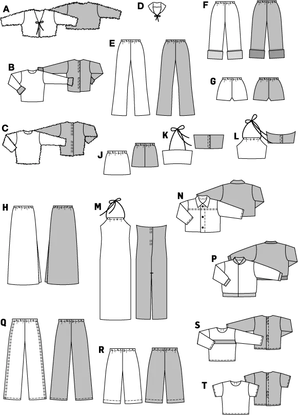 Burda Pattern 8576 Burda Doll Clothes (One Size)