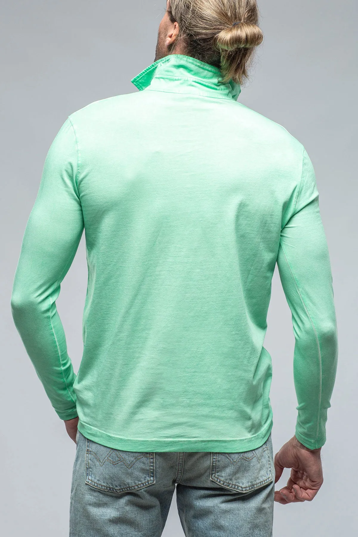 Cafe Paco LS Polo Shirt In Light Mint
