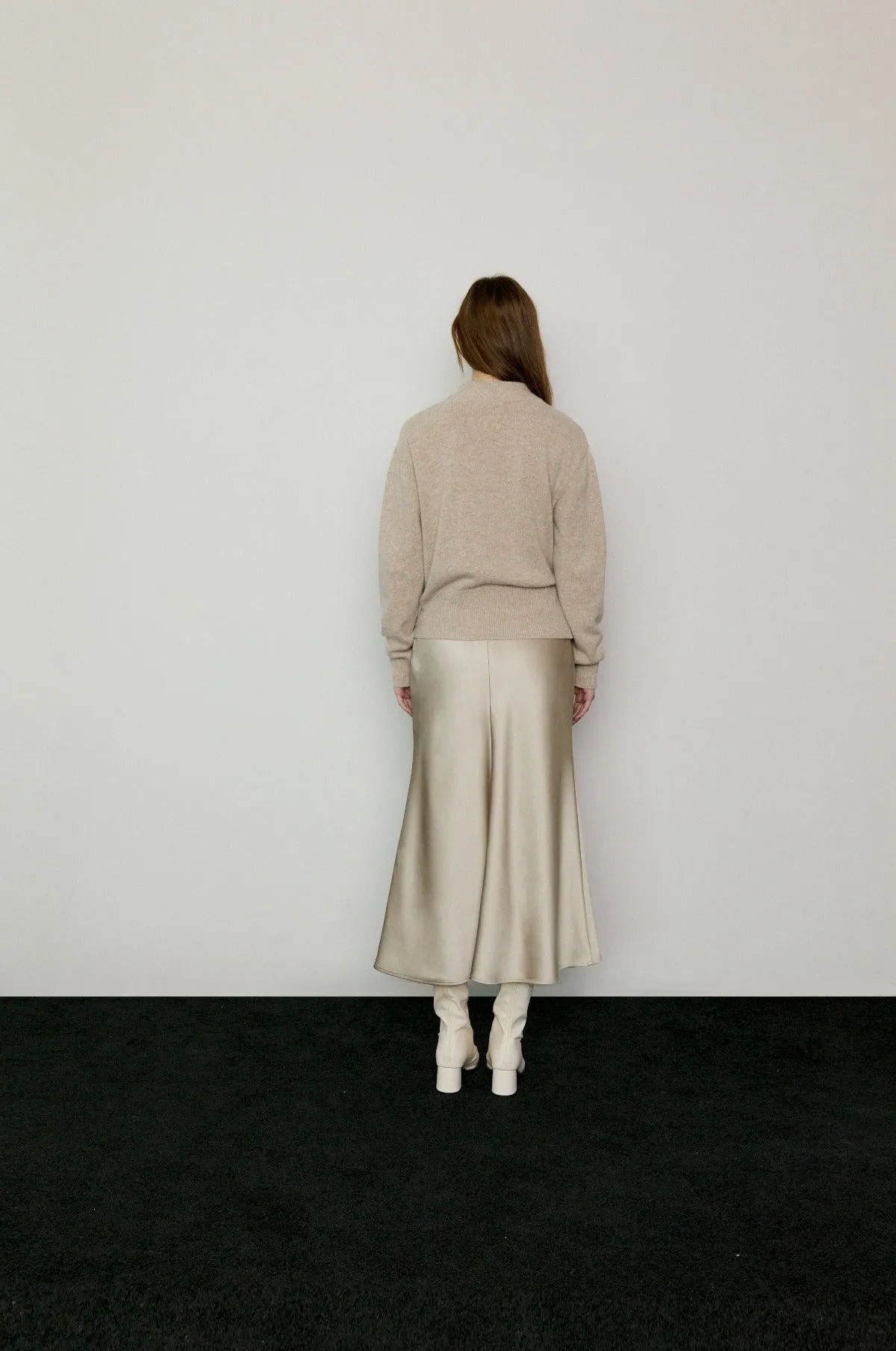 Cashmere Wrap Knit In Oatmeal