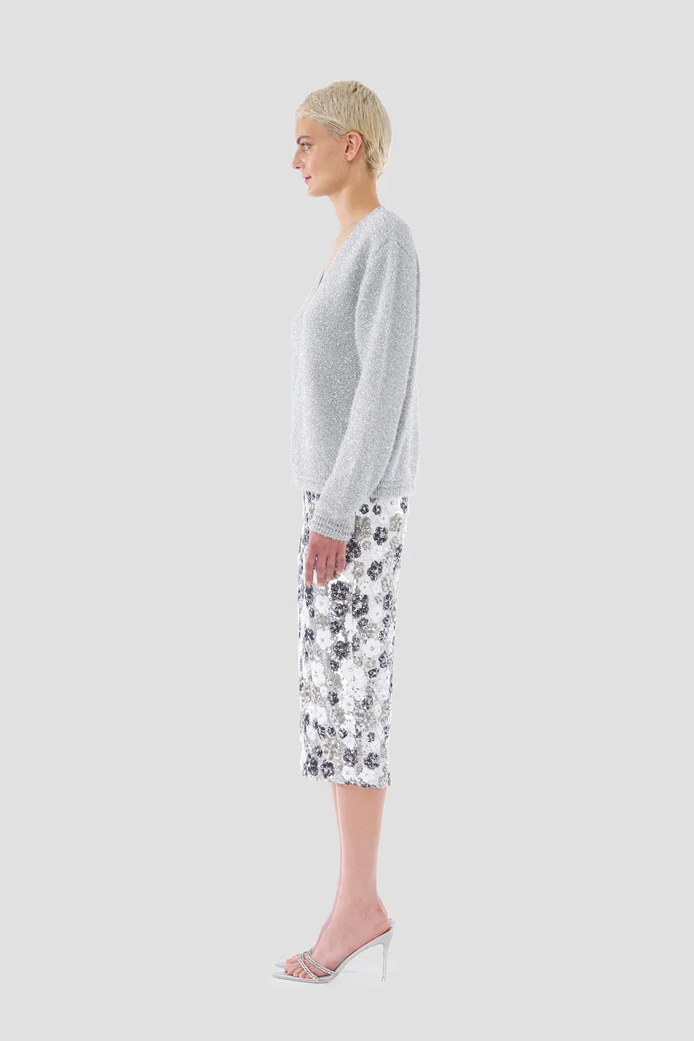 CELESTIAL KNIT V-NECK SWEATER