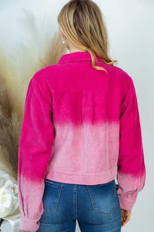 Chasing Dreams Ombre Jacket - Pink or Charcoal