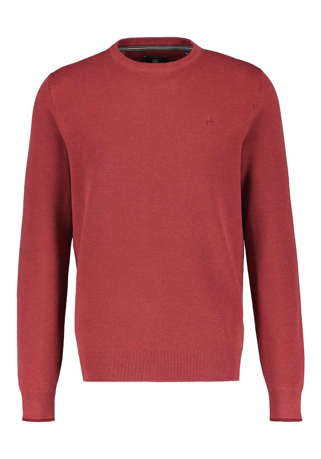 Crew Neck Knit - Deep Garnet Red
