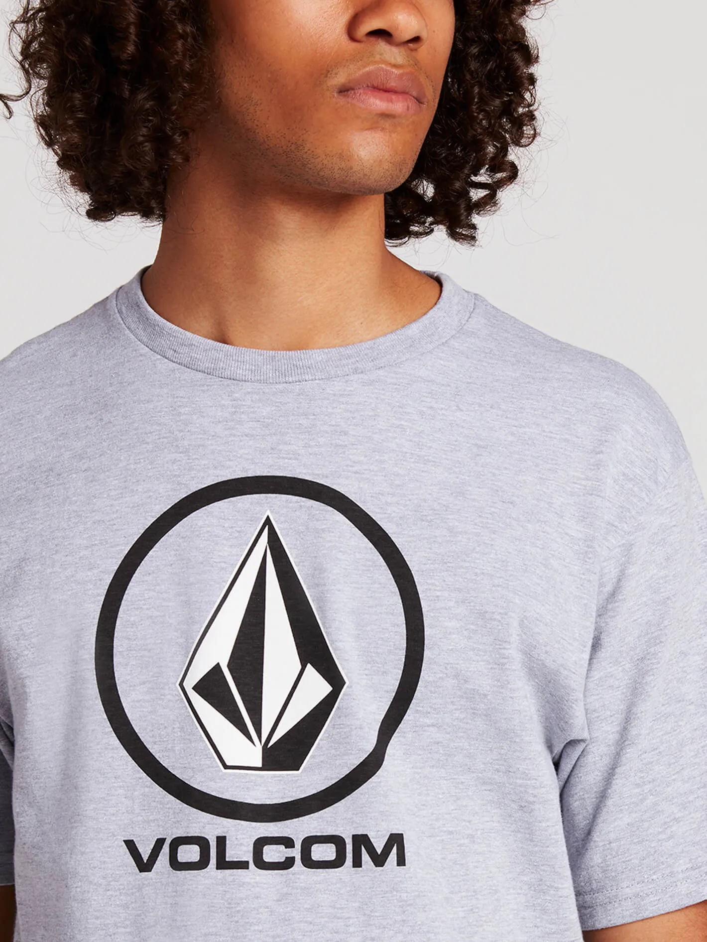 Crisp Stone Short Sleeve Tee - Heather Grey