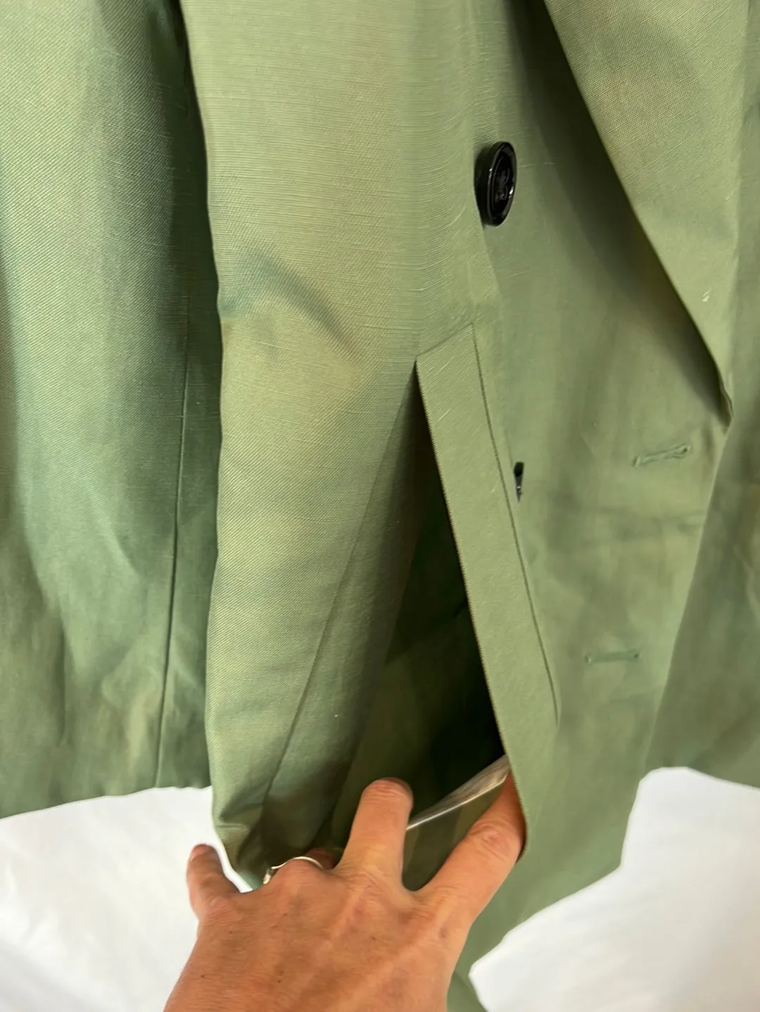 DOROTHEE SCHUMACHER. Blazer verde fluida T.u(xs)