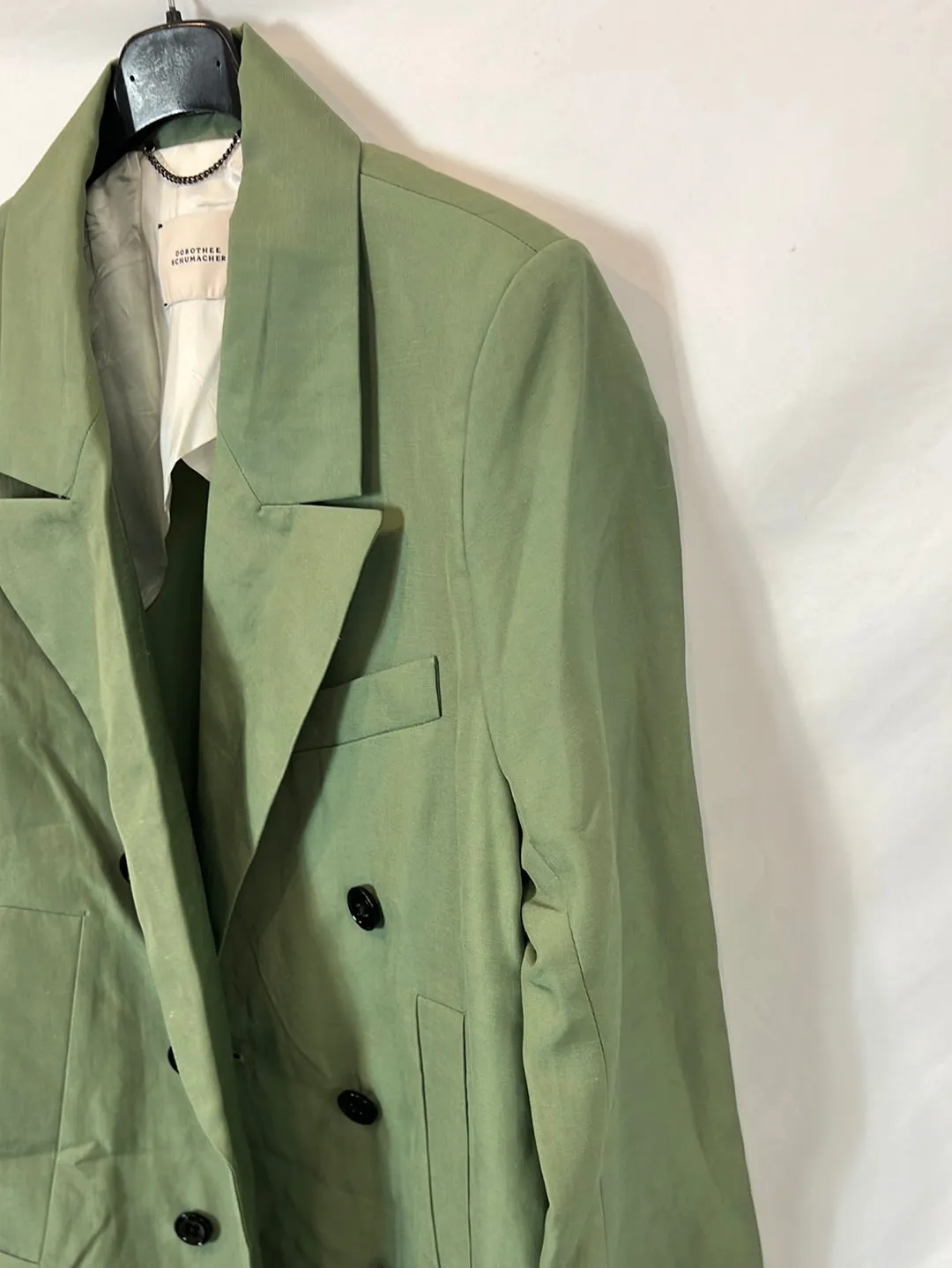 DOROTHEE SCHUMACHER. Blazer verde fluida T.u(xs)