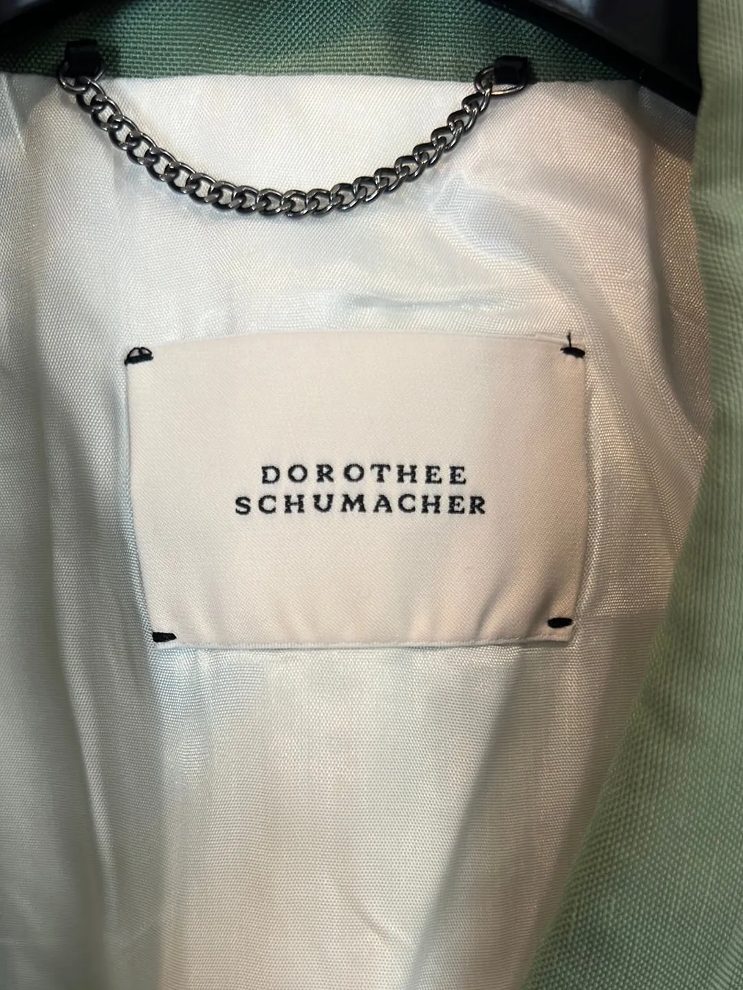 DOROTHEE SCHUMACHER. Blazer verde fluida T.u(xs)