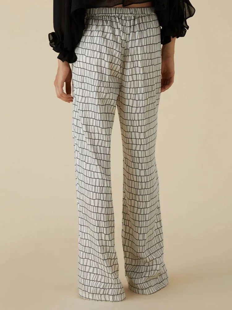 Emme Marella Distant Trousers Wool White