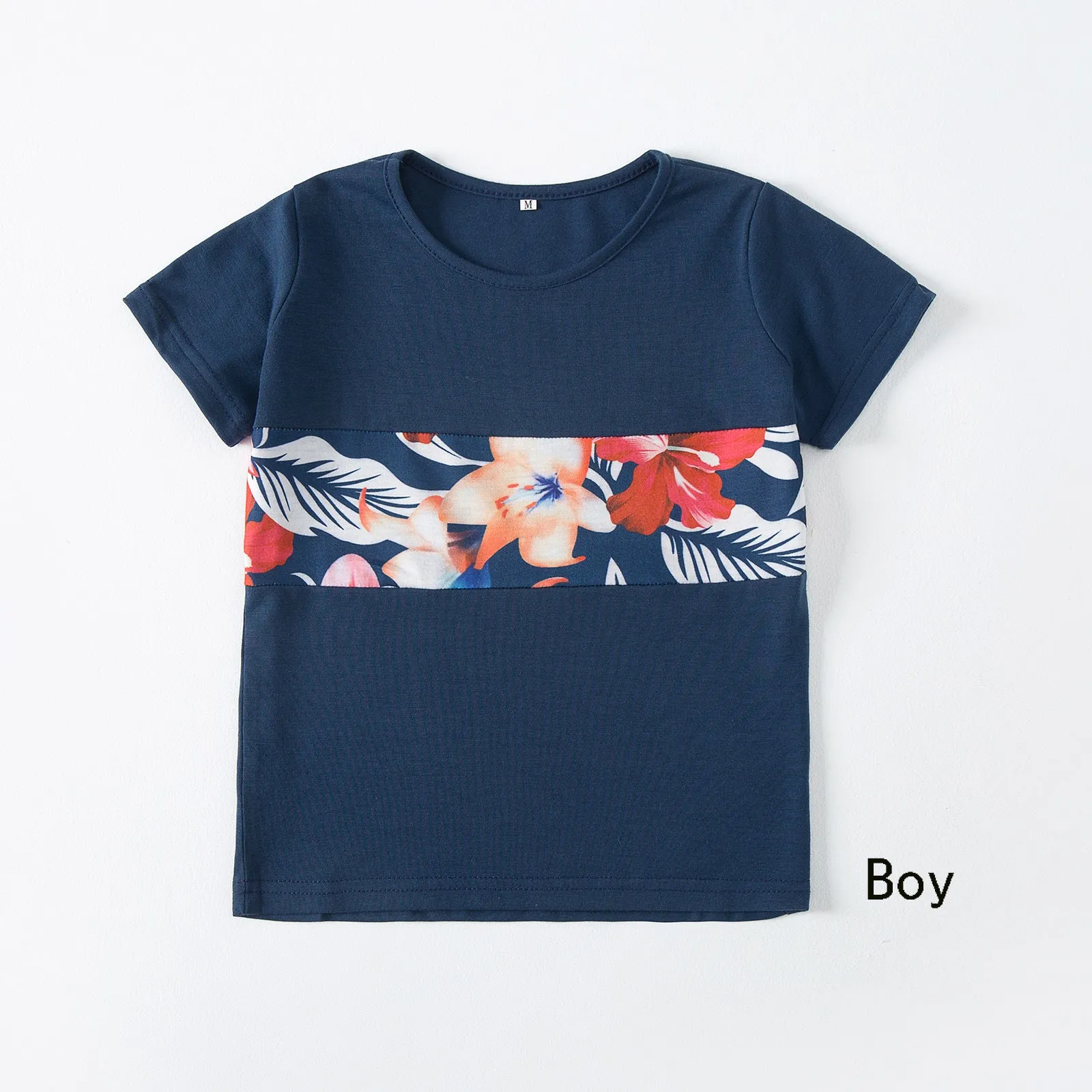 Floral Print Family Matching Dress and T-shirts Sets