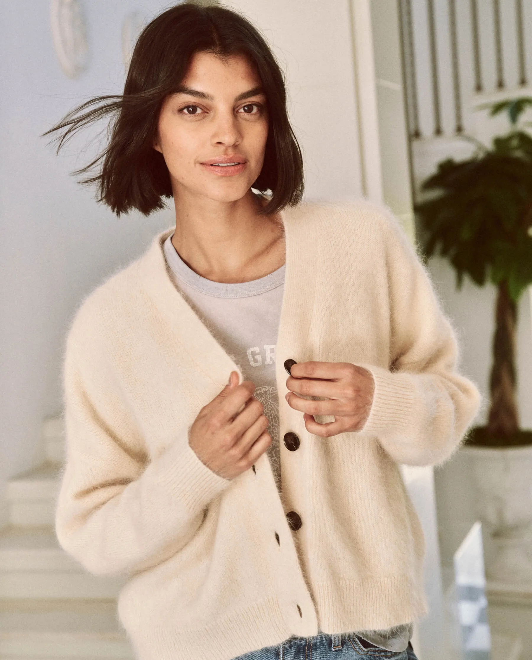 Fluffy Slouch Cardigan