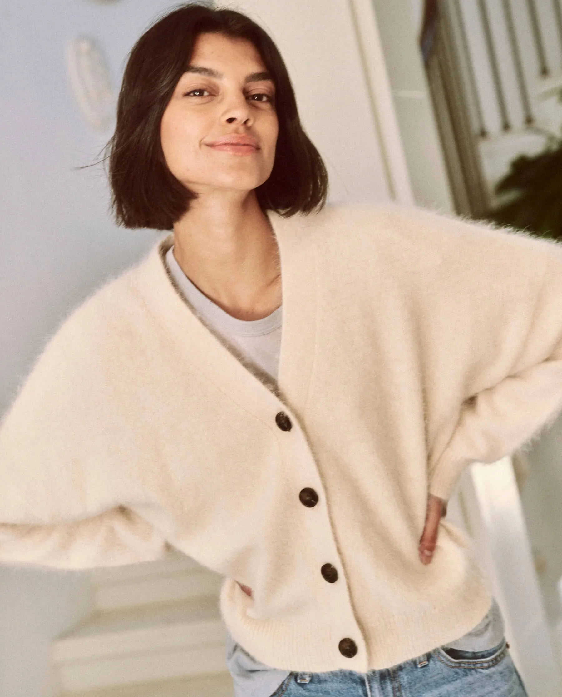 Fluffy Slouch Cardigan