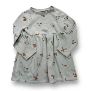 Girls Little Co. Size 3T Light Blue Floral Fleece Lined Comfy Dress
