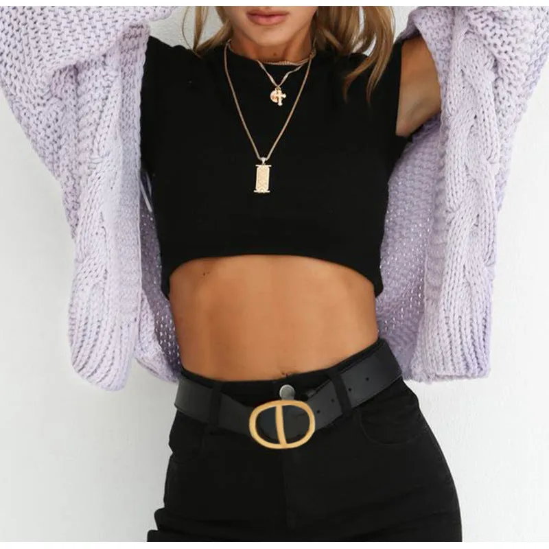 Hand Knitwear Loose Women Solid Color Long Cardigan