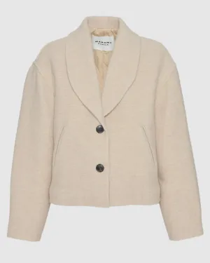 Isabel Marant Lanna Coat in Beige
