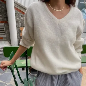 James Mohair Sweater in Snow White