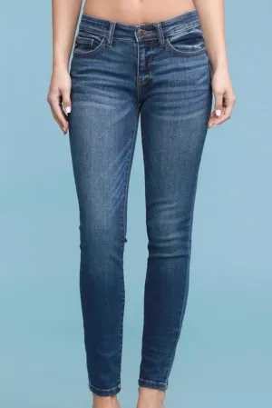 Judy Blue Abby Mid-rise Handsand Skinny Jeans - Last Pair Size 3