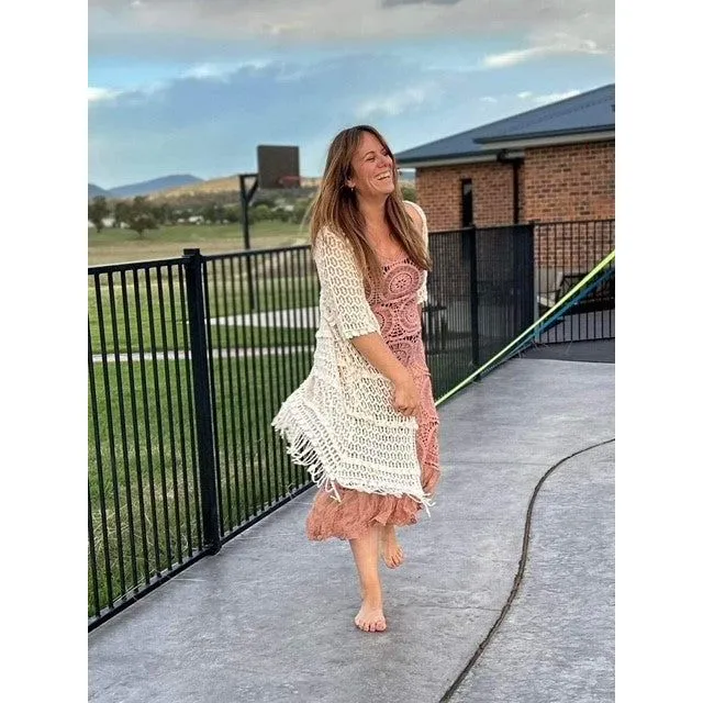 La Vie Boheme Duster - Cream Fringe