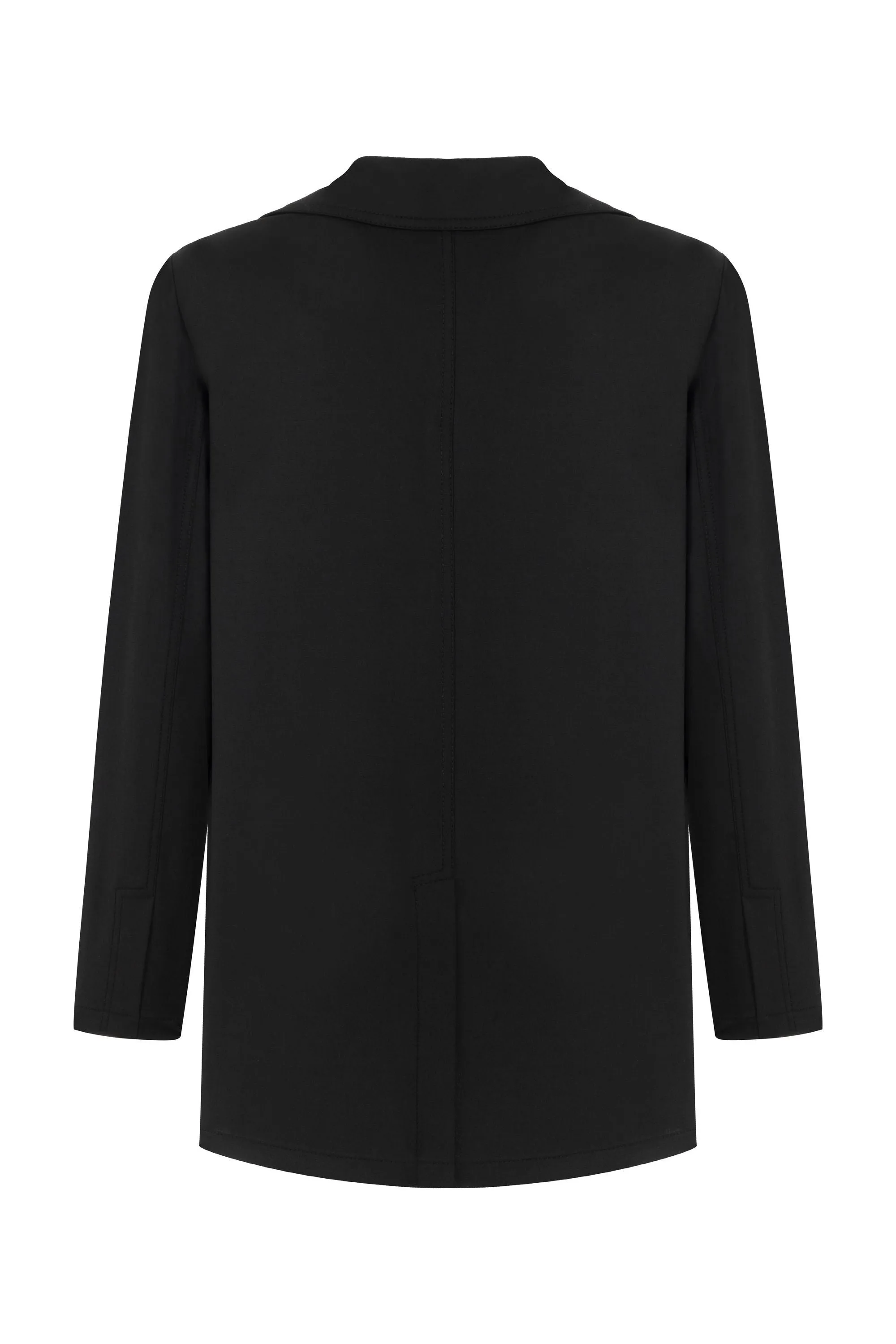 Lapel Collar Black Jacket