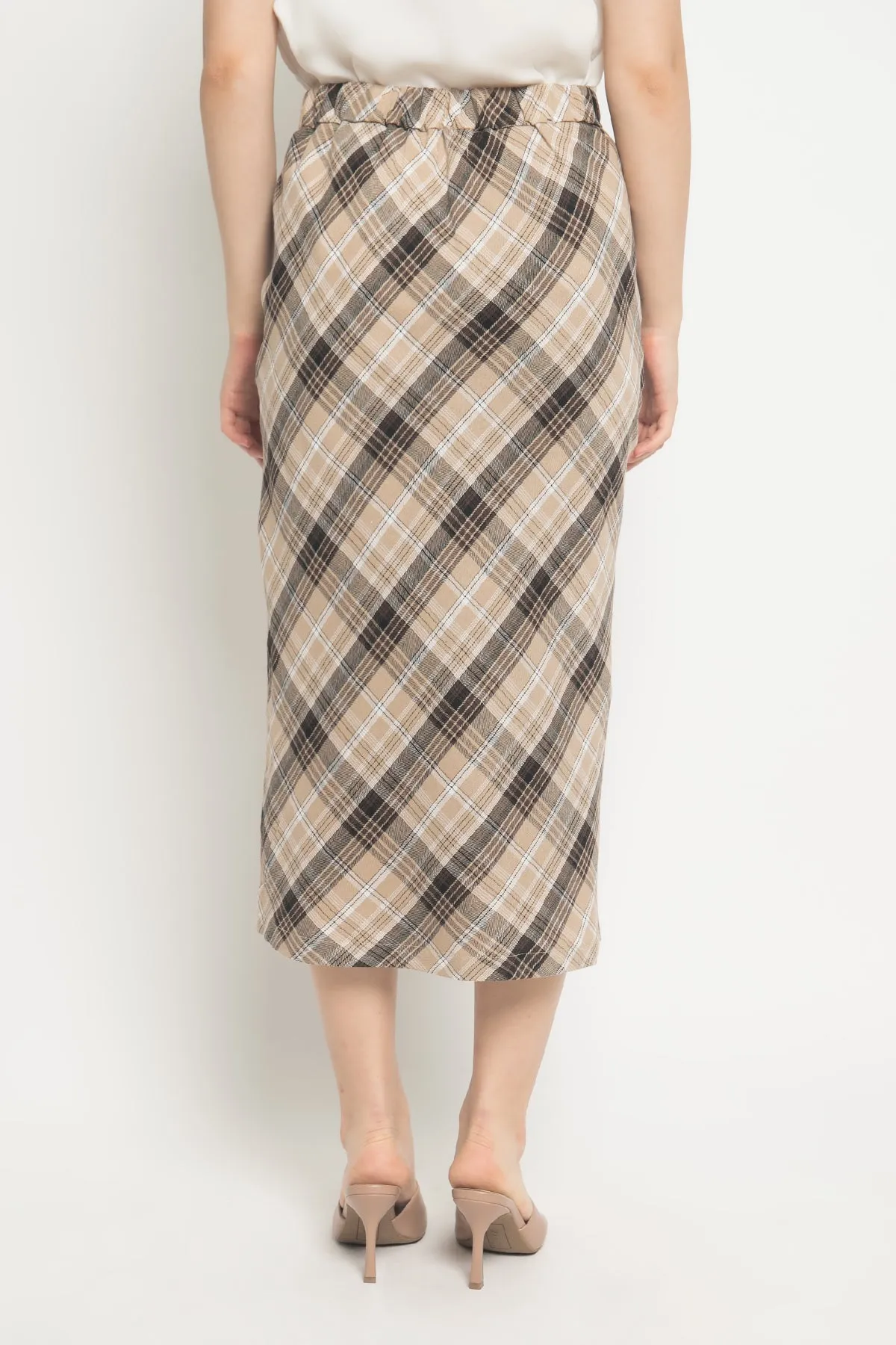 Lexi Midi Skirt in Brown