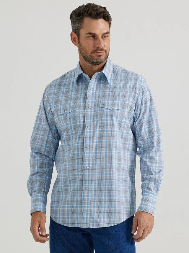 Men's Wrangler Classic Plaid ~ Blue
