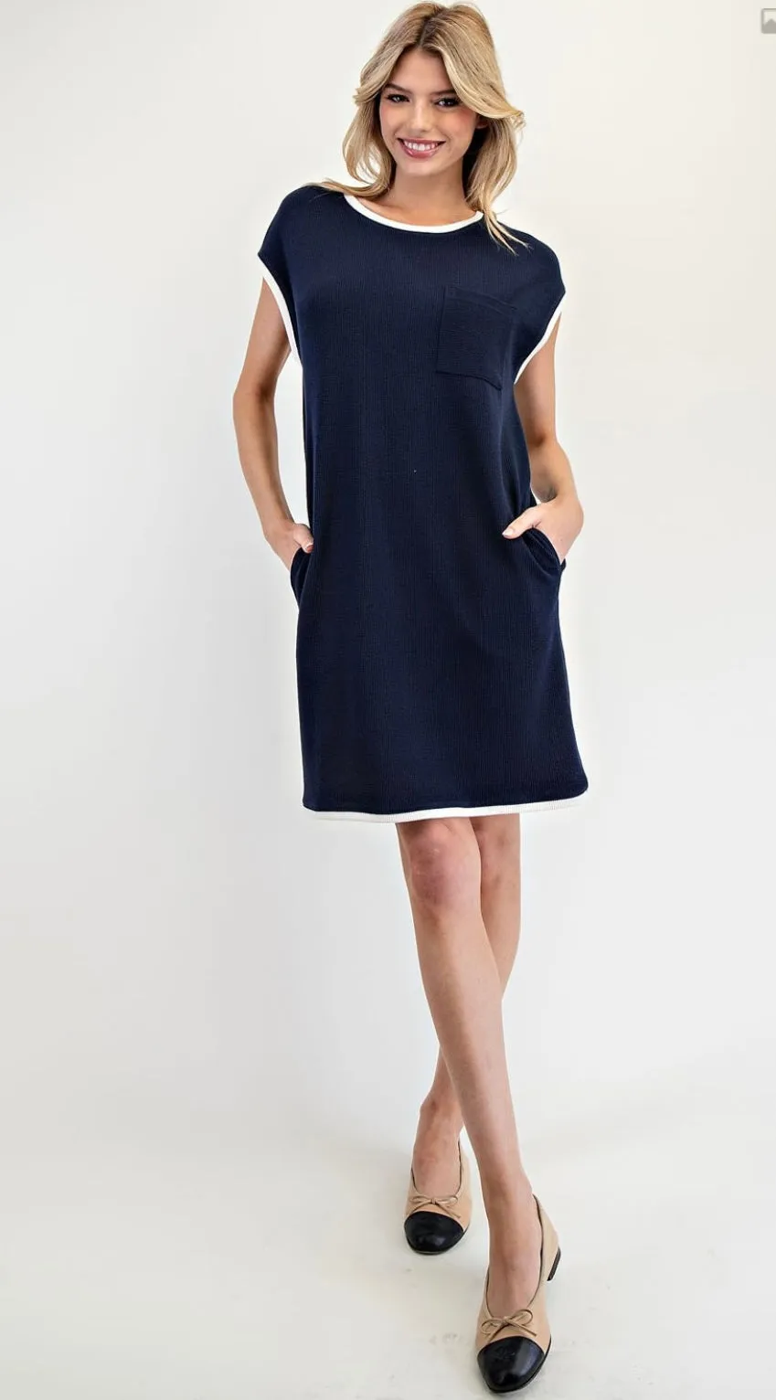Navy Dress By: EE:some