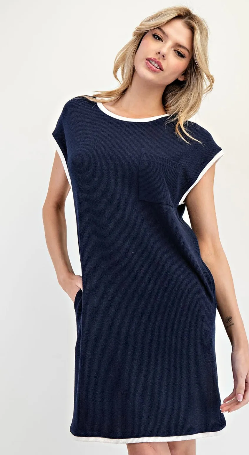 Navy Dress By: EE:some