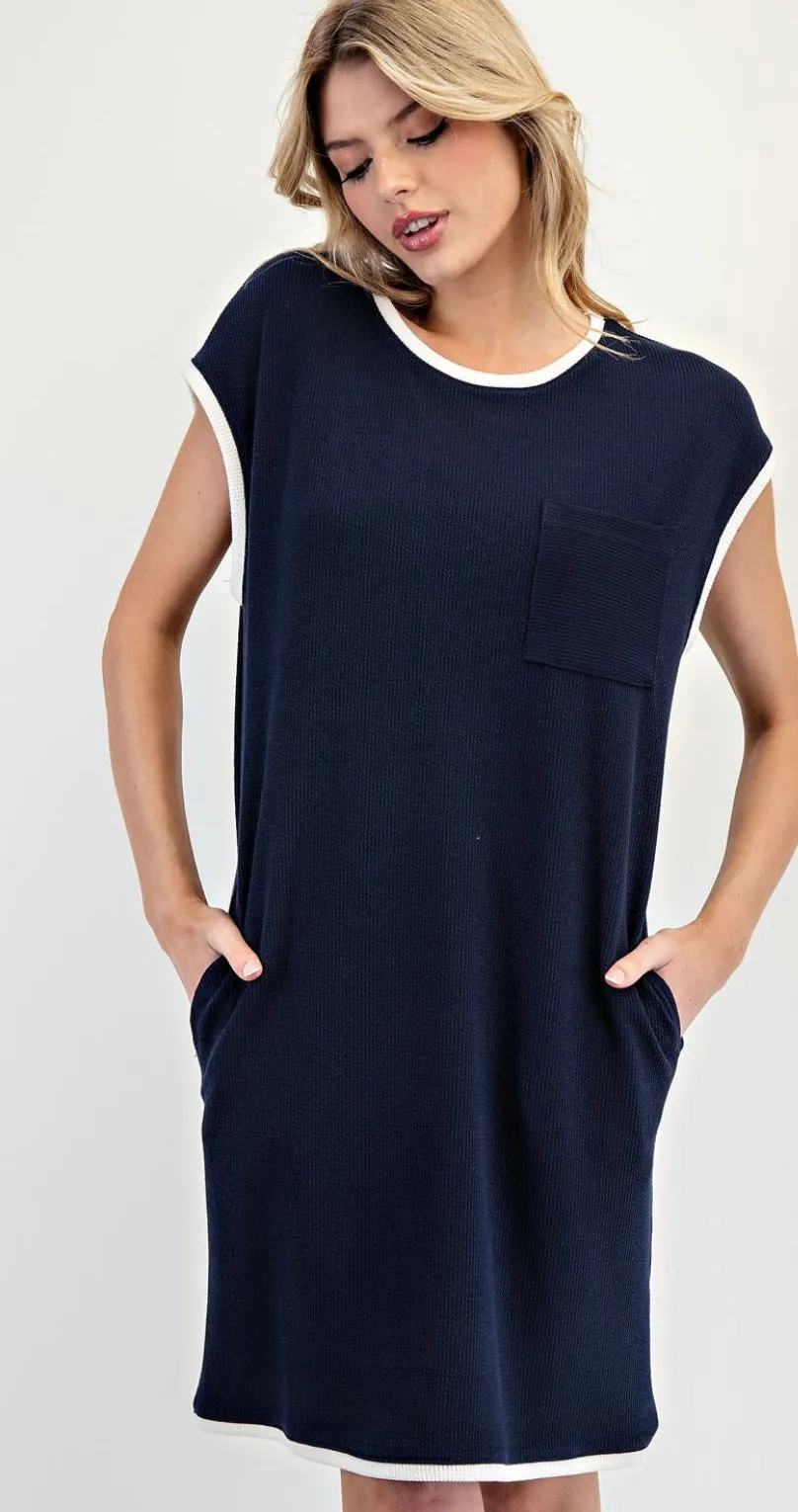 Navy Dress By: EE:some