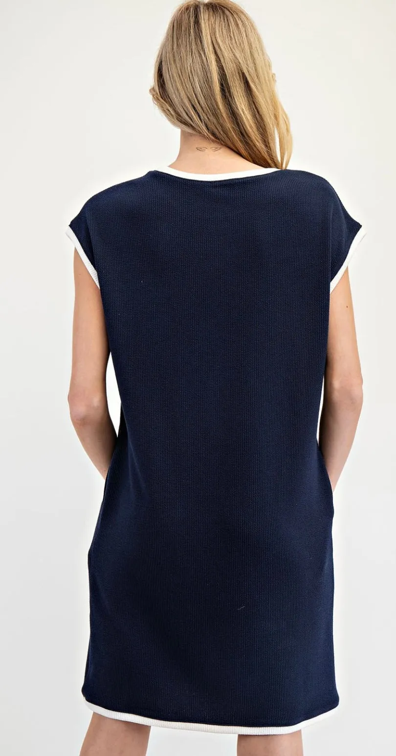 Navy Dress By: EE:some