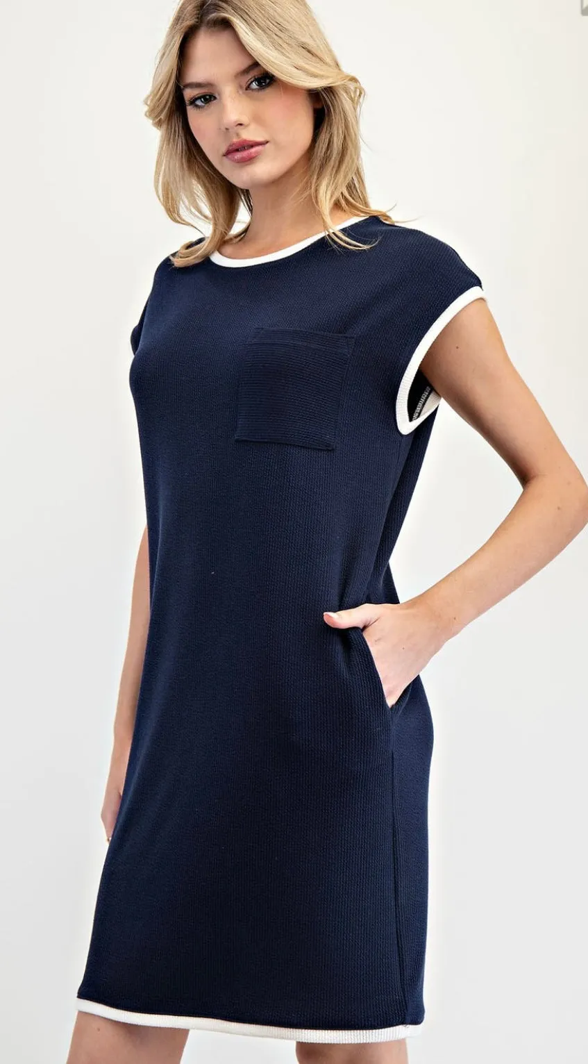 Navy Dress By: EE:some