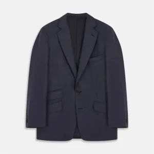 Navy Wool Blend Barrington Blazer