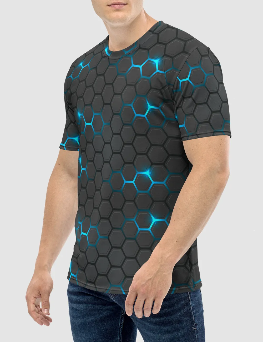 Neo Digital Faux Carbon Fiber Men's Sublimated T-Shirt