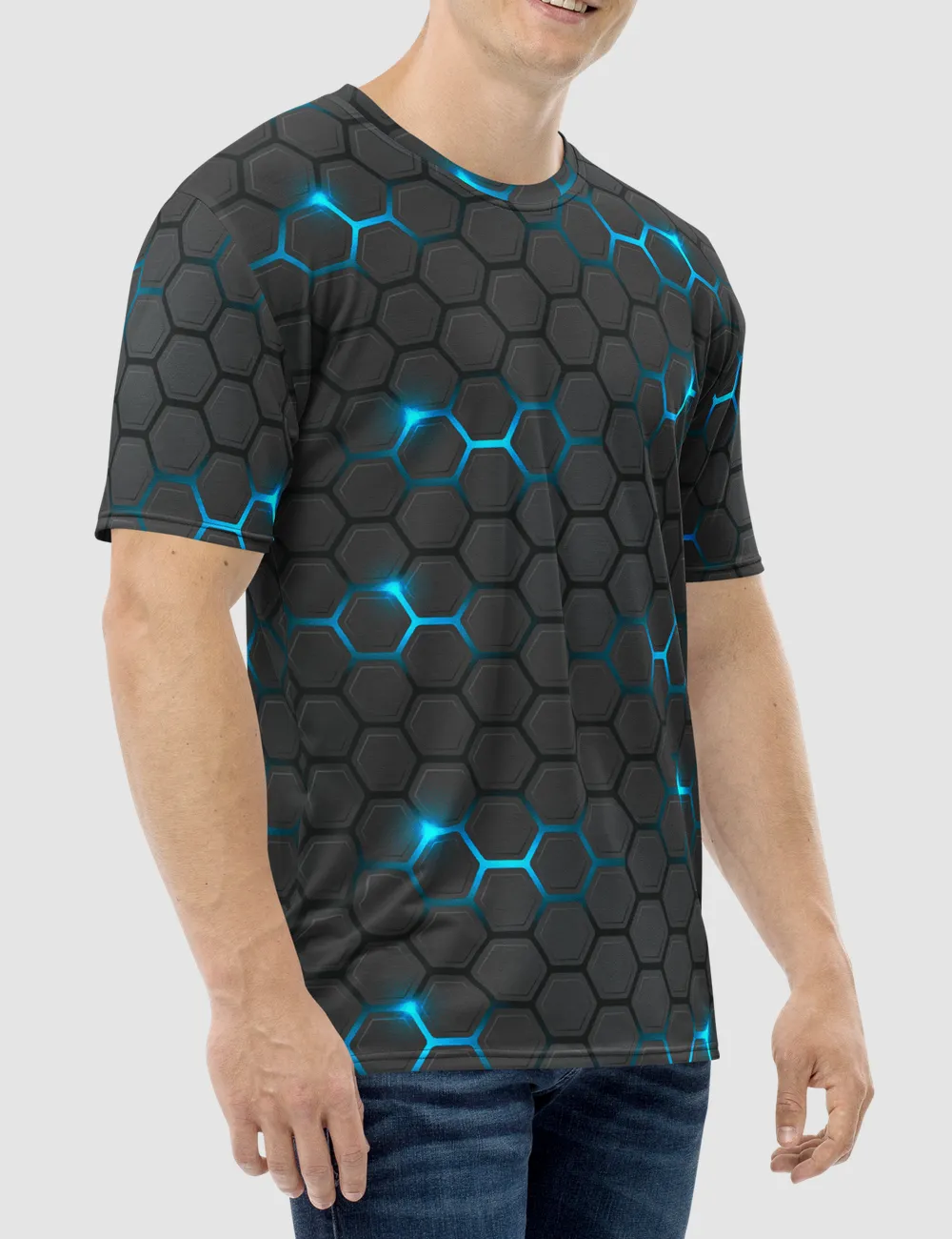 Neo Digital Faux Carbon Fiber Men's Sublimated T-Shirt