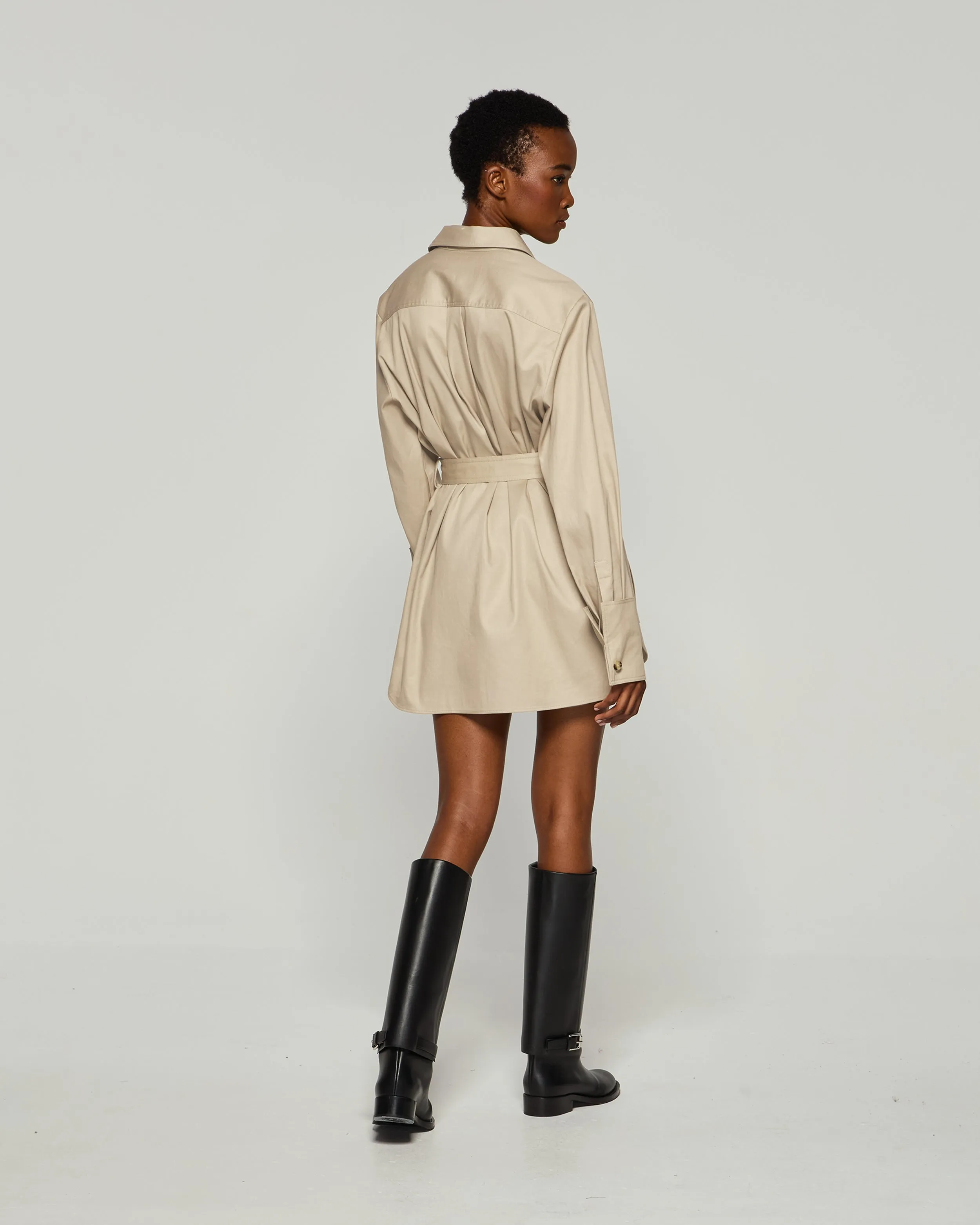 Oversized Cargo Shirt - Ecru