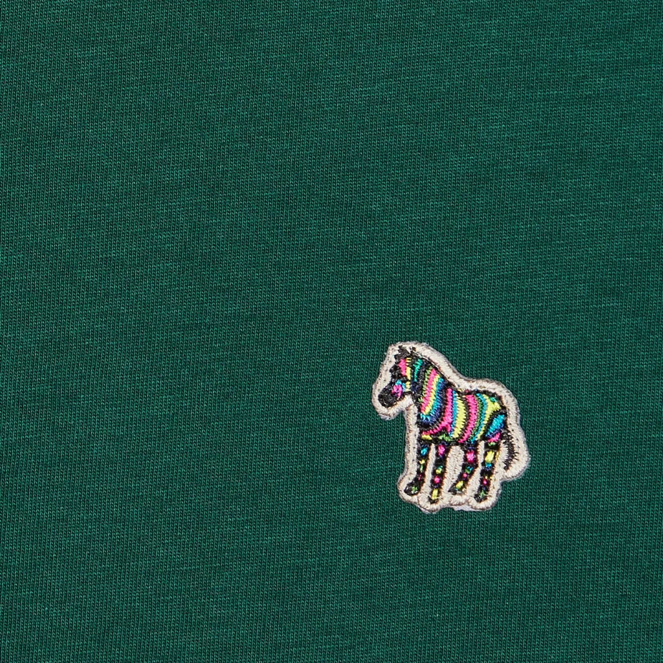 Paul Smith Organic Cotton Zebra Logo T-Shirt Dark Green