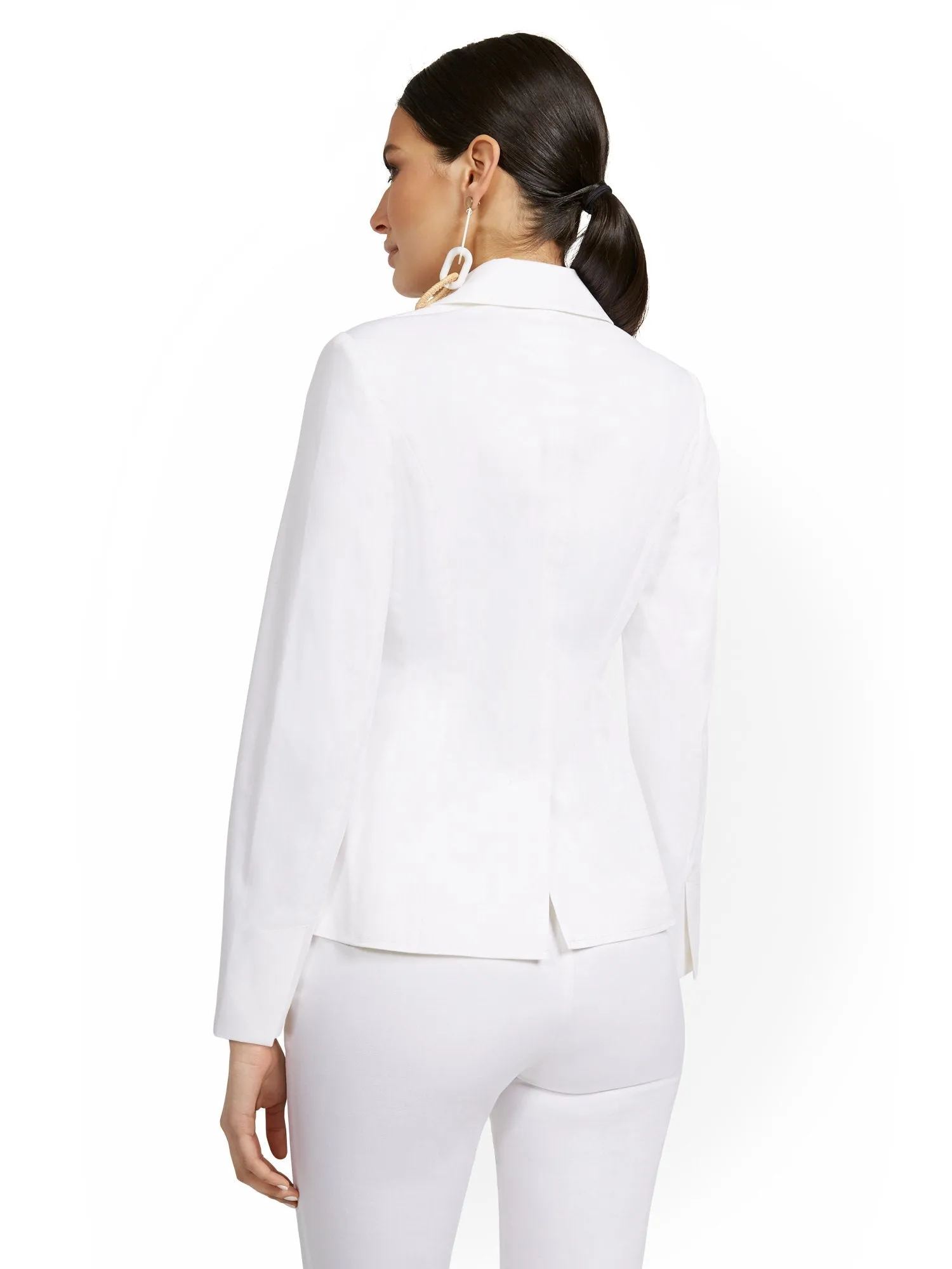 Petite One-Button Blazer