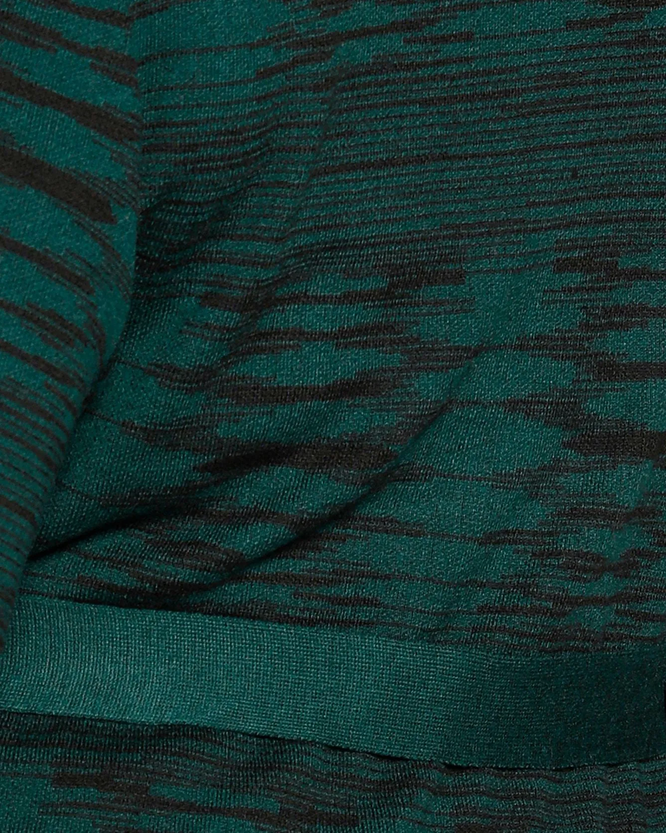 Plus Size Space Dye Jacquard Belted Cardigan | Deep Emerald