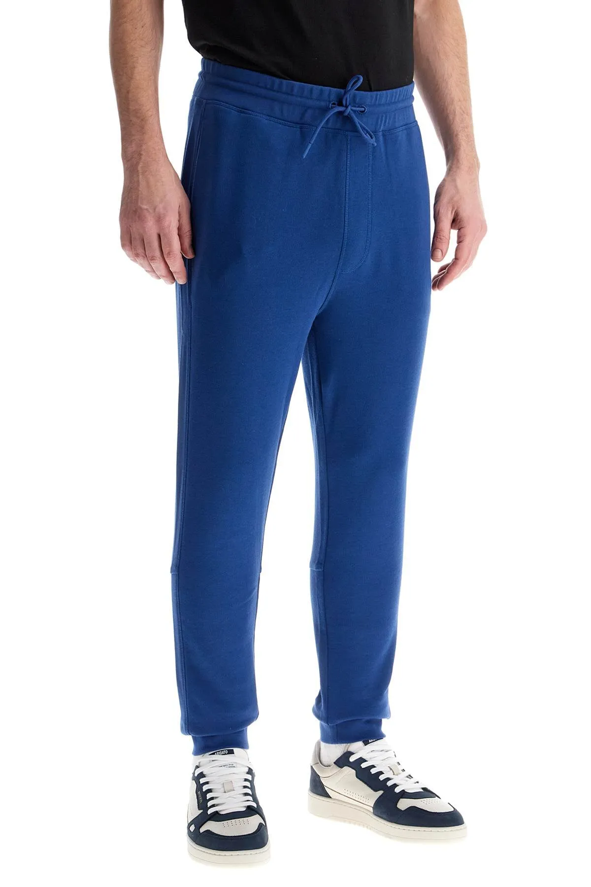 regular fit high-waisted blue cotton pants 50509303 OPEN BLUE