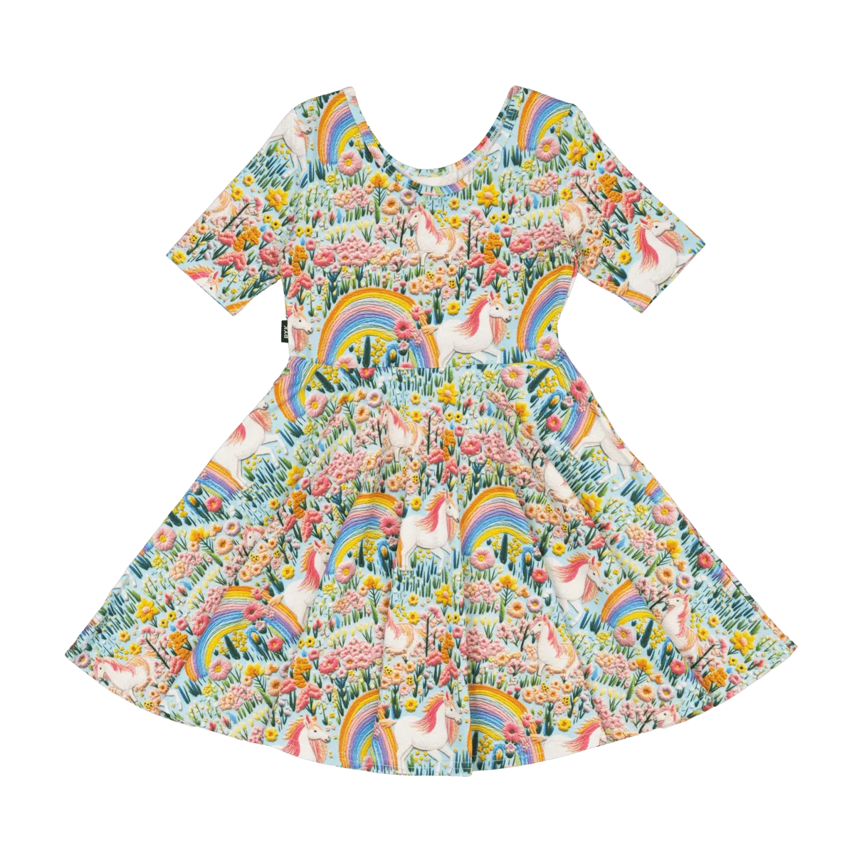 ROCK YOUR BABY - EMBROIDERED UNICORNS MABEL DRESS
