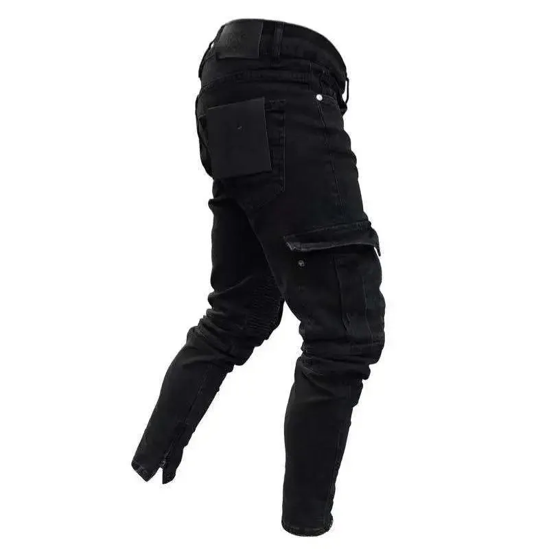 Schmale Cargo Jeans: Lässiger Chic für Männer