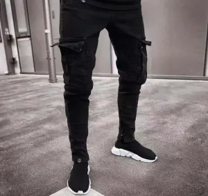 Schmale Cargo Jeans: Lässiger Chic für Männer