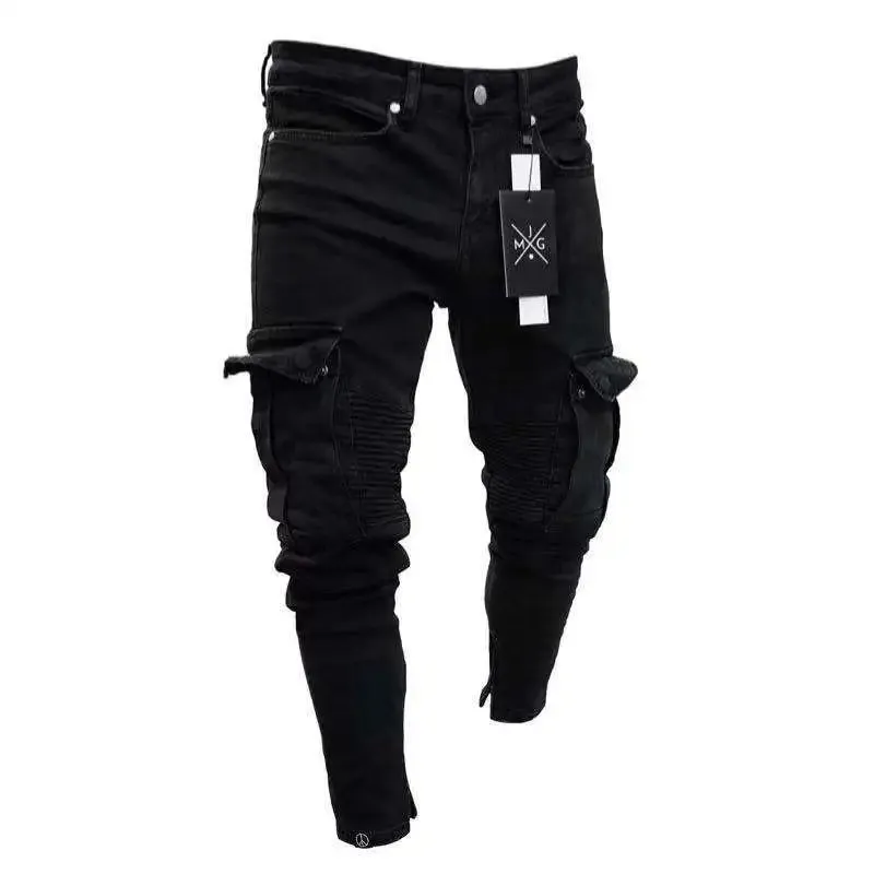 Schmale Cargo Jeans: Lässiger Chic für Männer