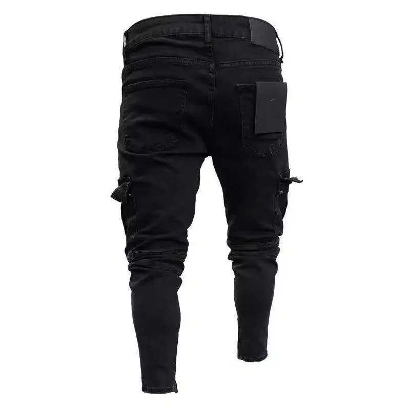 Schmale Cargo Jeans: Lässiger Chic für Männer