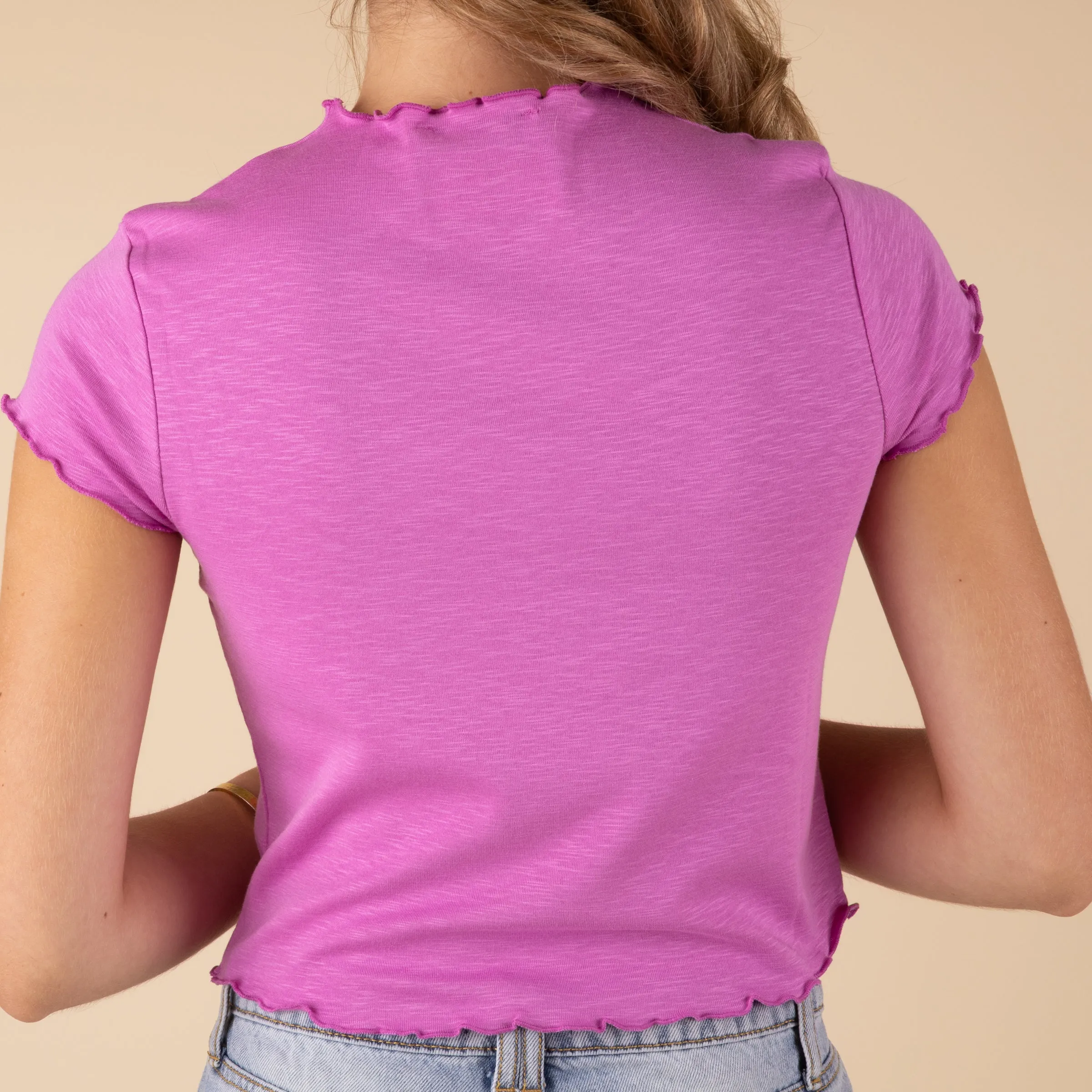 Short Sleeve Lettuce Top