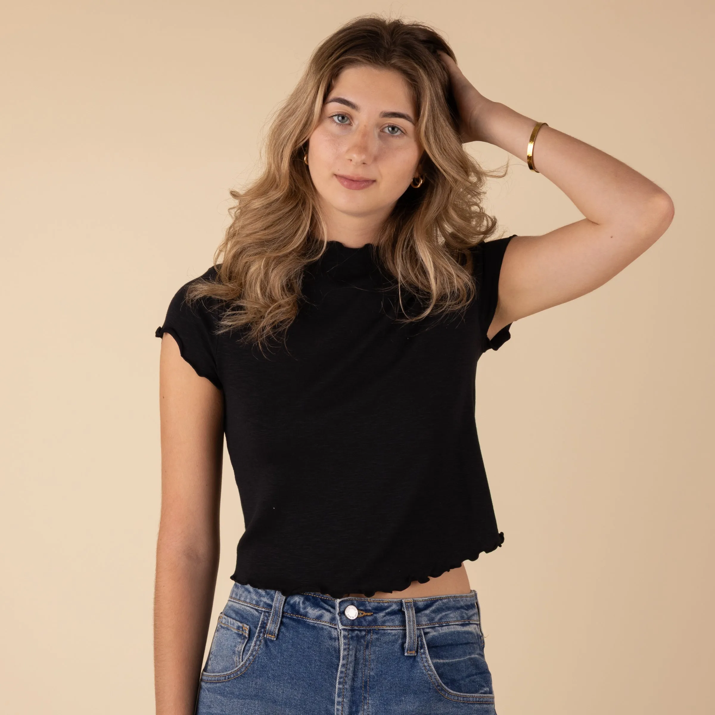 Short Sleeve Lettuce Top