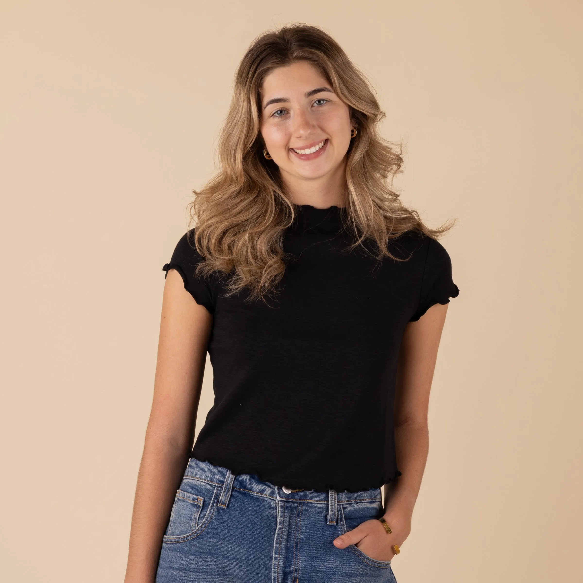 Short Sleeve Lettuce Top